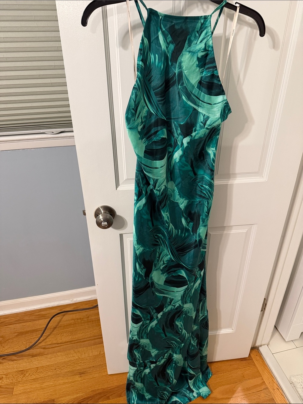 Forever 21 Sea Green Marble Halter Maxi Dress